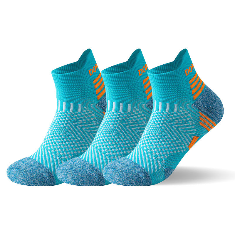 Kit com 3 pares de meias esportivas para corrida e treino – compressão e respirabilidade