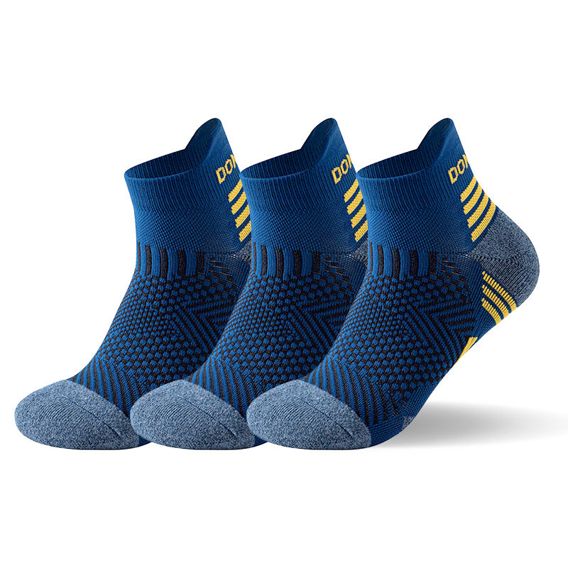 Kit com 3 pares de meias esportivas para corrida e treino – compressão e respirabilidade