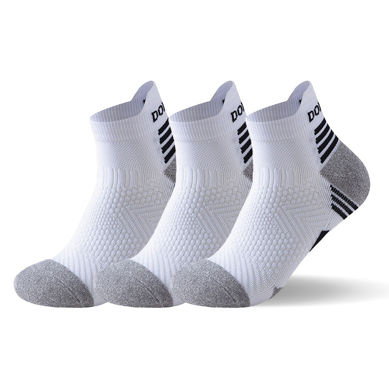 Kit com 3 pares de meias esportivas para corrida e treino – compressão e respirabilidade