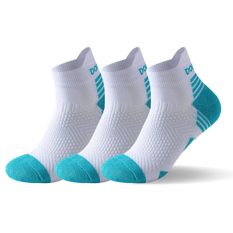 Kit com 3 pares de meias esportivas para corrida e treino – compressão e respirabilidade