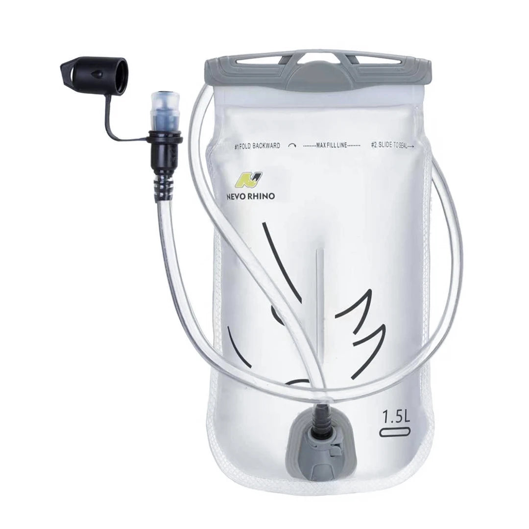 Bolsa de hidratação Nevo Rhino 1.5L com bocal de trava automática e tampa anti poeira