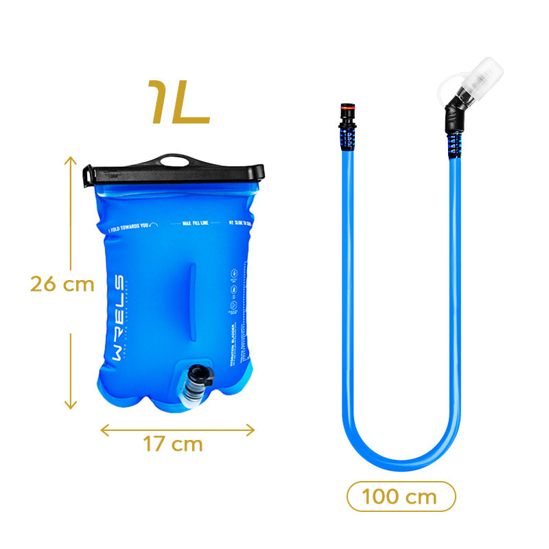 Bolsa de hidratação reforçada com kit completo: mangueira e bico inclusos