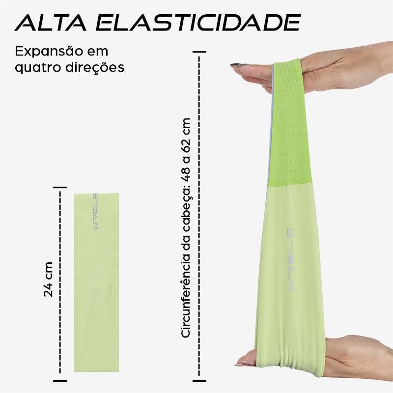 faixa de cabeça esportiva elástica respirável