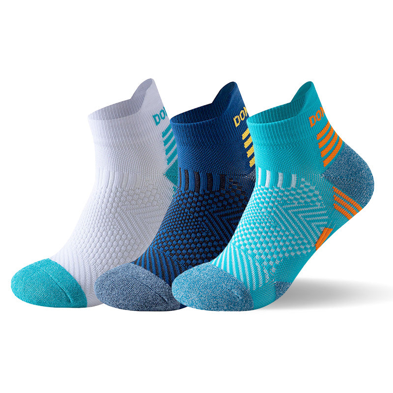 Kit com 3 pares de meias esportivas para corrida e treino – compressão e respirabilidade