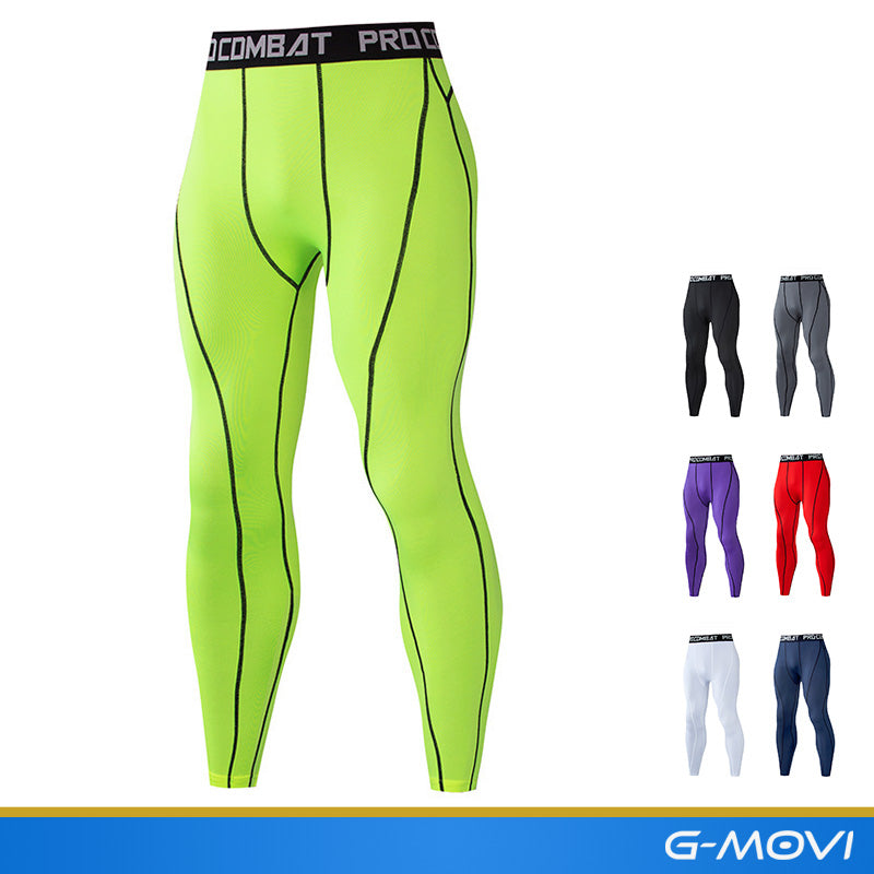 Calça de compressão masculina para treino — tecido respirável, modelagem anatômica e ajuste confortável