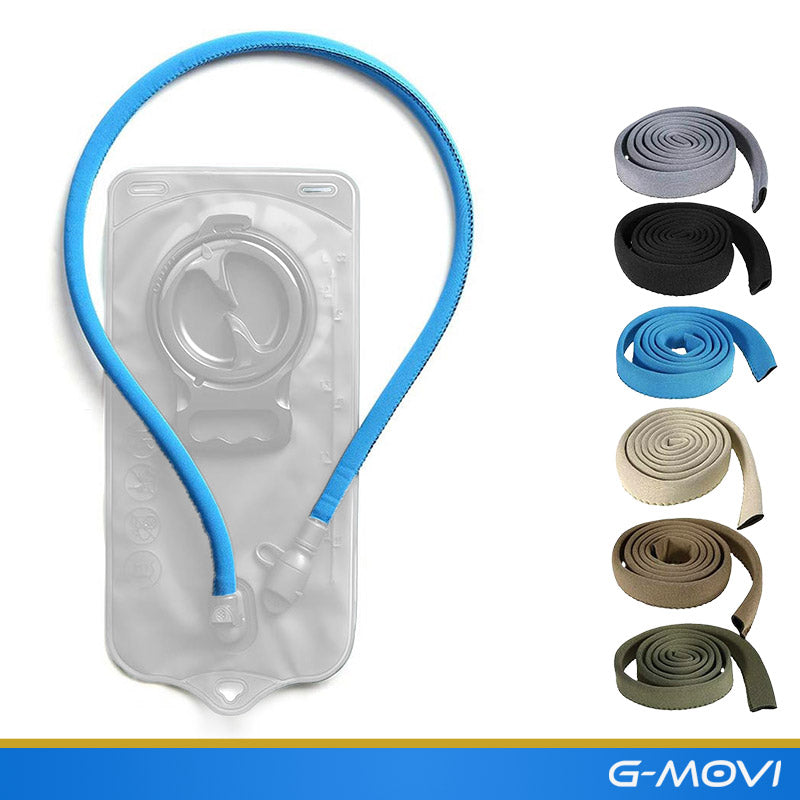 Capa térmica em neoprene aplicada na mangueira de mochila de hidratação