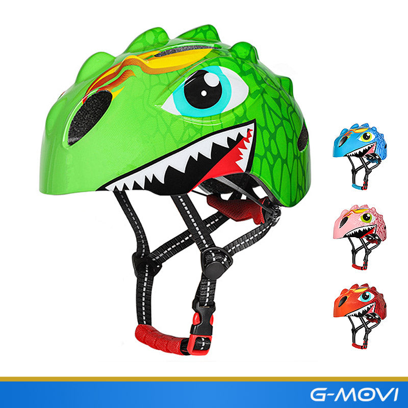 Capacete infantil divertido com design de dragão