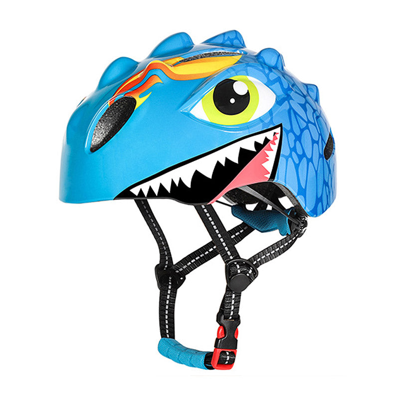 Capacete infantil divertido com design de dragão