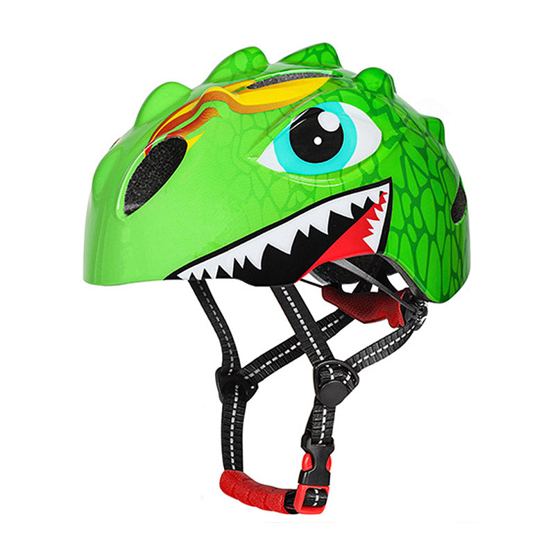 Capacete infantil divertido com design de dragão