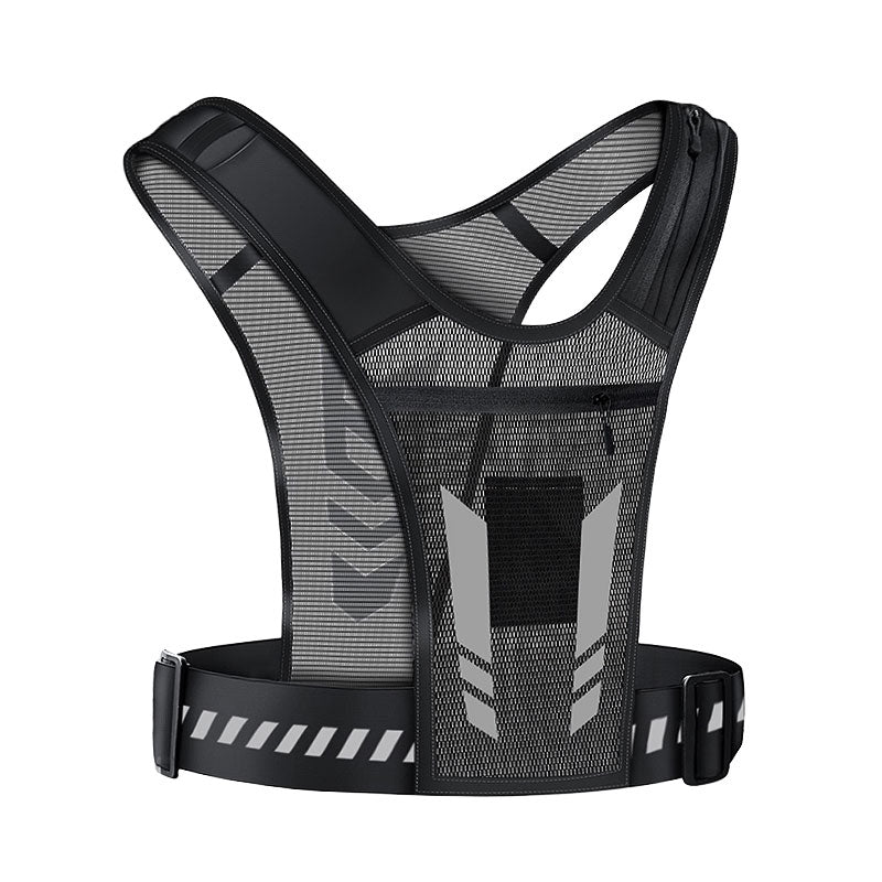 colete de corrida com bolsos; colete esportivo leve unissex; colete refletivo para trilha