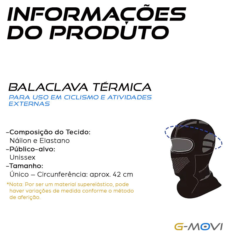 Balaclava Térmica para Ciclismo