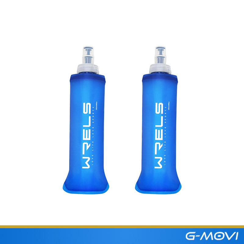 Garrafa soft flask dobrável azul – modelo 250ml