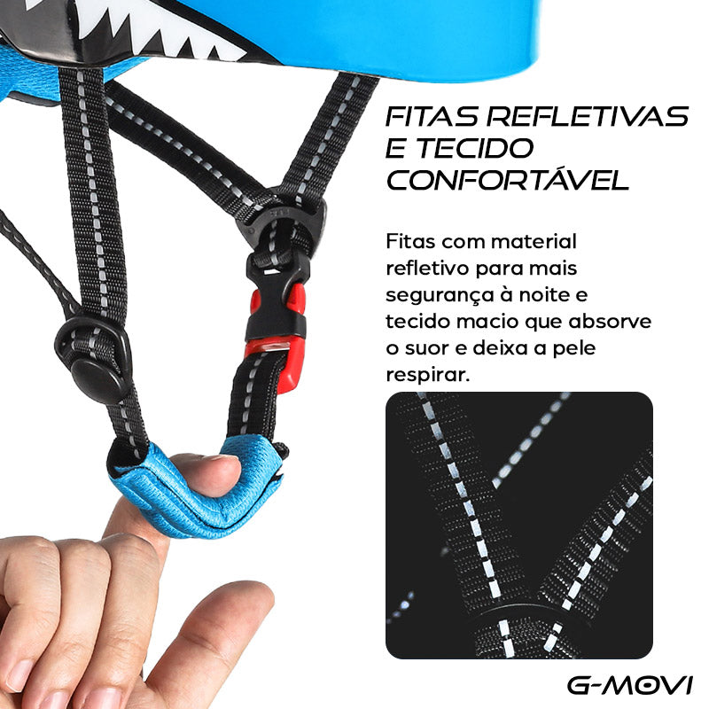 Capacete infantil divertido com design de dragão