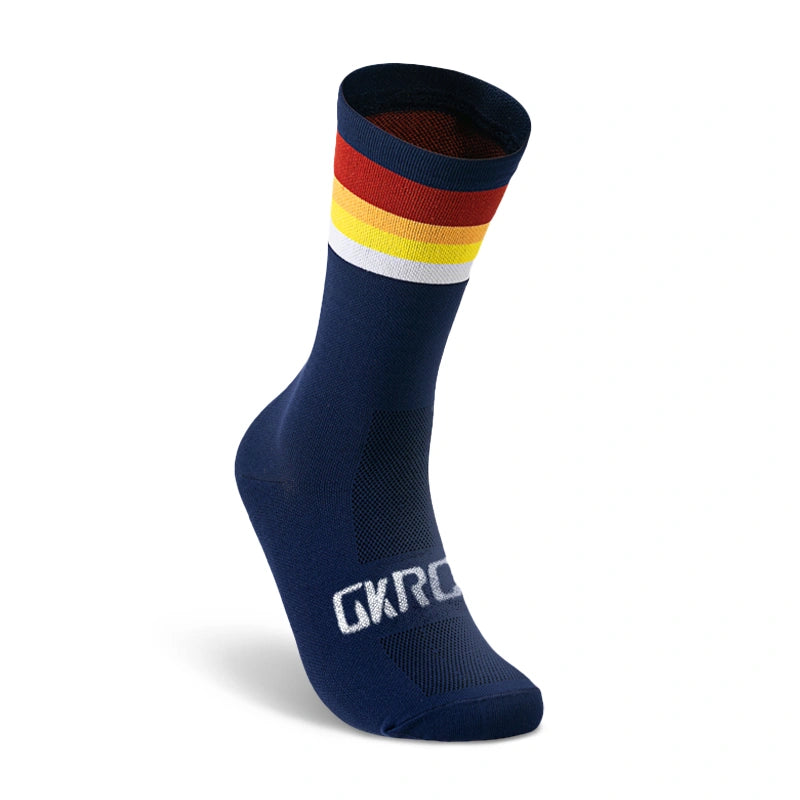 Meias de compressão ciclismo com ajuste anatômico